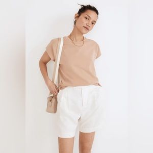 Madewell (Re)sourced Cotton Short-Sleeve Relaxed Sweatshirt - Size Small NWT